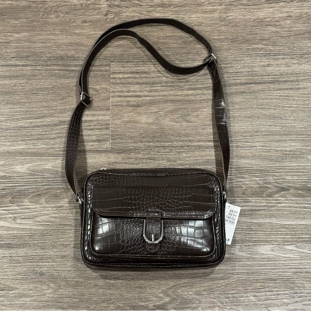 H&M Cross body Bag Faux Crocodile leather - Picture 5 of 16